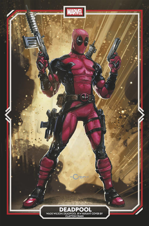 Wade Wilson: Deadpool 1 Comic Clayton Crain Variant Marvel Comics 2026