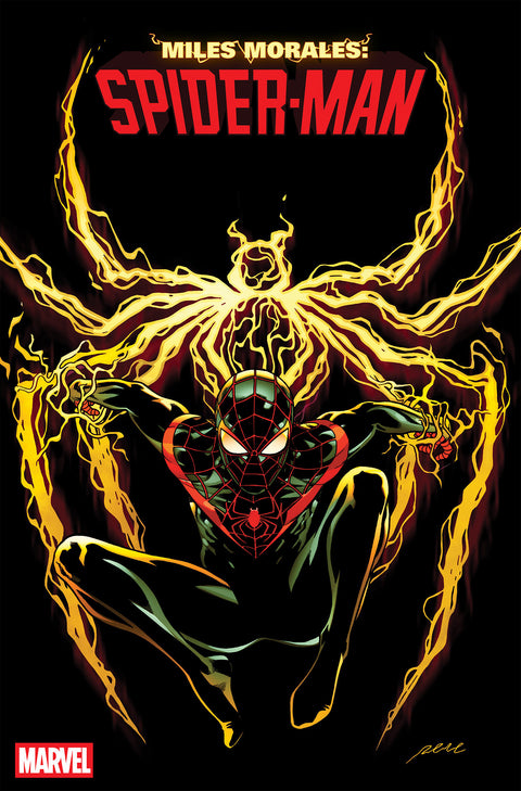 MILES MORALES: SPIDER-MAN #1 PERE PEREZ 2ND PRINTING VARIANT Marvel Bryan Hill Nico Leon Pere Perez