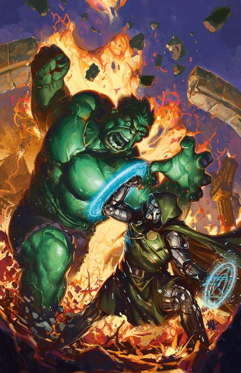 DOOM ALL-ON-ONE #1 BEN HARVEY VIRGIN VARIANT 1:50 Marvel Al Ewing Alessandro Cappuccio Ben Harvey