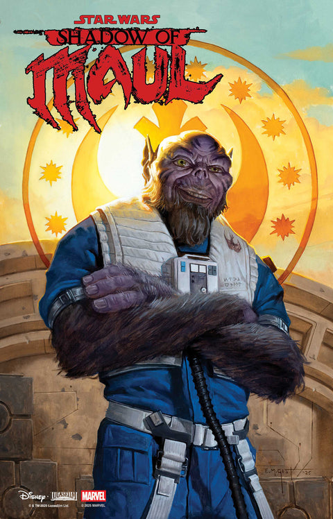 STAR WARS: SHADOW OF MAUL #3 E.M. GIST MANDALORIAN & GROGU VARIANT Marvel Benjamin Percy Madibek Musabekov E.M. Gist