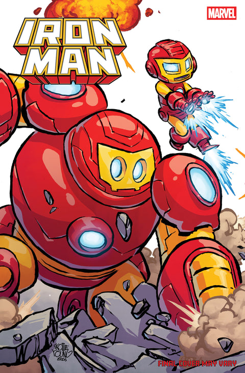 IRON MAN #3 SKOTTIE YOUNG 4-PART CONNECTING VARIANT Marvel Joshua Williamson Carmen Carnero Skottie Young