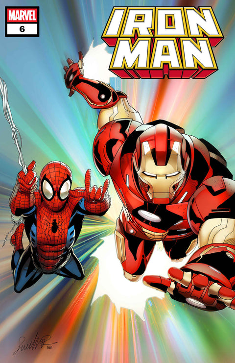 IRON MAN #6 SALVADOR LARROCA FOIL VARIANT Marvel Joshua Williamson Juann Cabal Salvador Larroca