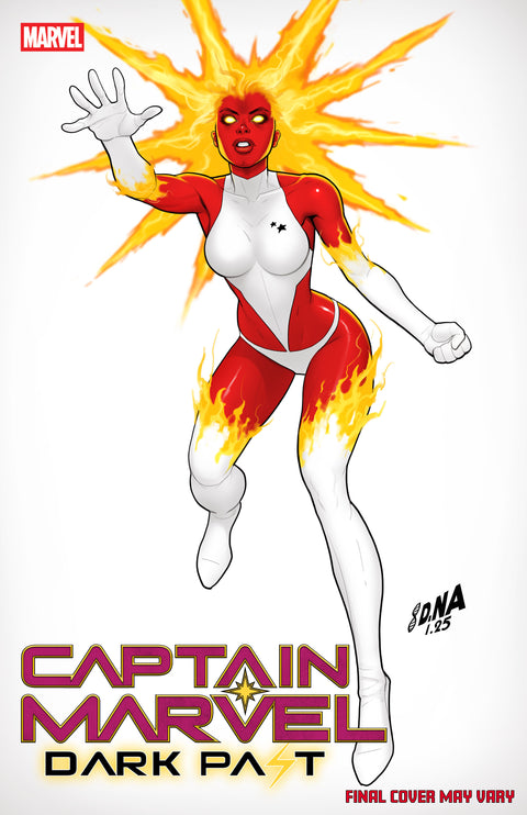 Captain Marvel: Dark Past 1 Comic David Nakayama Color Block White Variant Marvel Comics 2026