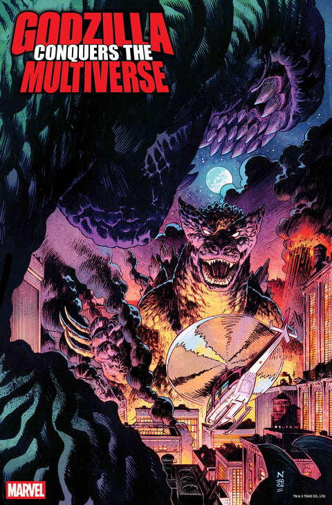 GODZILLA CONQUERS THE MULTIVERSE #1 NIC KLEIN HEISEI GODZILLA VARIANT Marvel Gerry Duggan Javier Garron Nic Klein