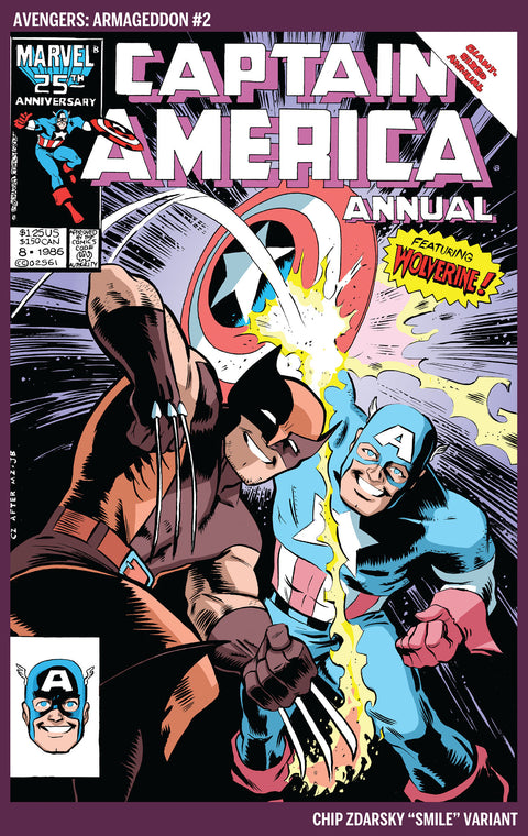 AVENGERS: ARMAGEDDON #2 CHIP ZDARSKY SMILE VARIANT Marvel Chip Zdarsky Delio Diaz Chip Zdarsky