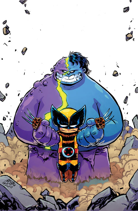 INFERNAL HULK VS. WOLVERINE #1 SKOTTIE YOUNG VIRGIN VARIANT 1:50 Marvel Phillip Kennedy Johnson Jonas Scharf Skottie Young