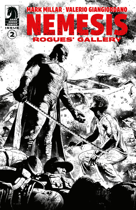 Nemesis: Rogues' Gallery #2 (CVR B) (B&W) (Valerio Giangiordano) Dark Horse Comics Mark Millar Valerio Giangiordano Valerio Giangiordano