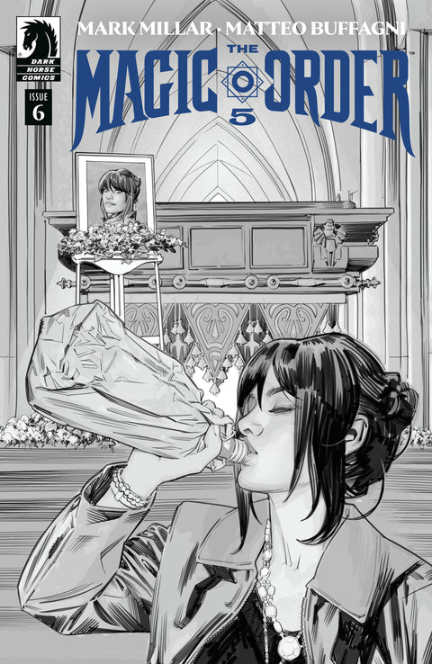 The Magic Order V #6 (CVR B) (B&W) (Matteo Buffagni) Dark Horse Comics Mark Millar Matteo Buffagni Matteo Buffagni