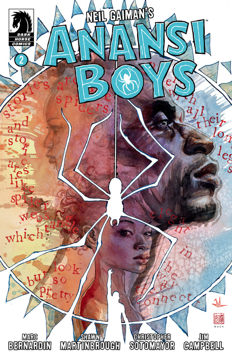 Anansi Boys I #2 (CVR A) (David Mack) Dark Horse Comics Neil Gaiman Shawn Martinbrough David Mack