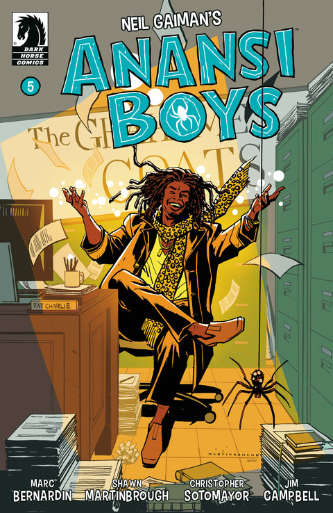 Anansi Boys I #5 (CVR B) (Shawn Martinbrough) Dark Horse Comics Neil Gaiman Shawn Martinbrough Shawn Martinbrough