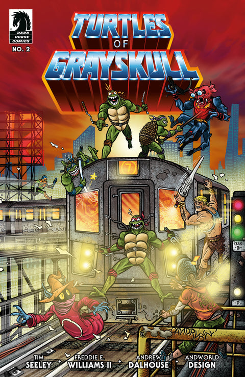 Masters of the Universe/Teenage Mutant Ninja Turtles: Turtles of Grayskull #2 (CVR C) (David Rubín) Dark Horse Comics Tim Seeley Freddie E. Williams II David Rubín