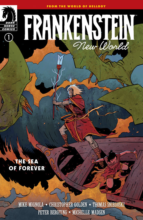 Frankenstein: New World--The Sea of Forever #1 (CVR A) (Peter Bergting) Dark Horse Comics Mike Mignola Peter Bergting Peter Bergting