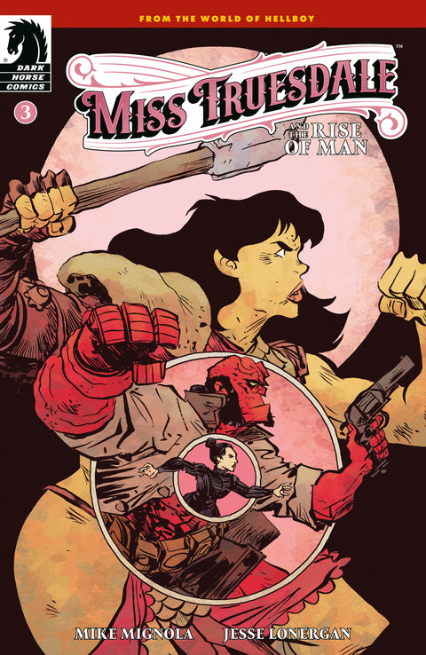 Miss Truesdale and the Rise of Man #3 (CVR A) (Jesse Lonergan) Dark Horse Comics Mike Mignola Jesse Lonergan Jesse Lonergan