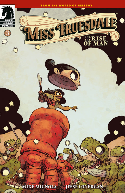 Miss Truesdale and the Rise of Man #3 (CVR B) (Jesse Lonergan) Dark Horse Comics Mike Mignola Jesse Lonergan Jesse Lonergan
