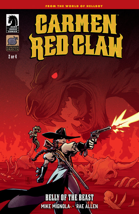 Carmen Red Claw: Belly of the Beast #2 (CVR B) (Jake Parker) Dark Horse Comics Rae Allen Rae Allen Jake Parker