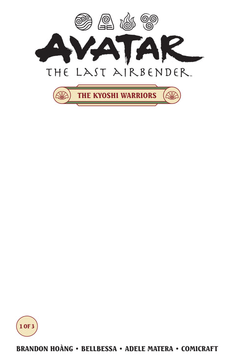 Avatar: The Last Airbender--The Kyoshi Warriors #1 (CVR B) (Blank cover) Dark Horse Comics Brandon Hoàng BellBessa 