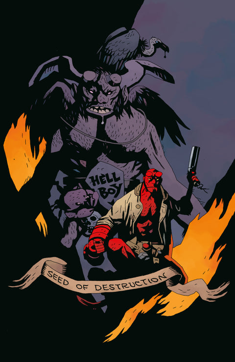 Hellboy: Seed of Destruction #1 (Facsimile Reprint) (CVR B) (1:25) (Mike Mignola) 1:25 Dark Horse Comics Mike Mignola Mike Mignola Mike Mignola