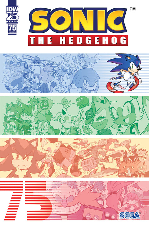 Sonic the Hedgehog #75 Variant RI (25) (Yardley) 1:25 IDW Publishing Evan Stanley Min Ho Kim Tracy Yardley