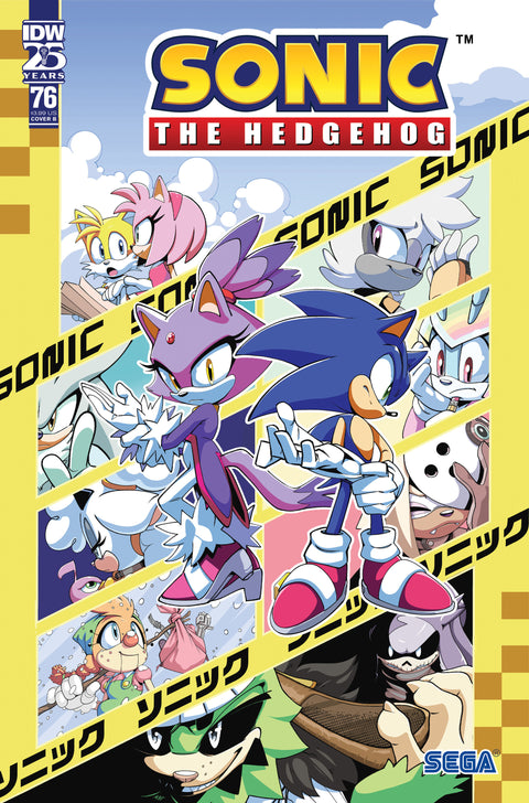 Sonic the Hedgehog #76 Variant B (Thomas) IDW Publishing Ian Flynn Aaron Hammerstrom Adam Bryce Thomas