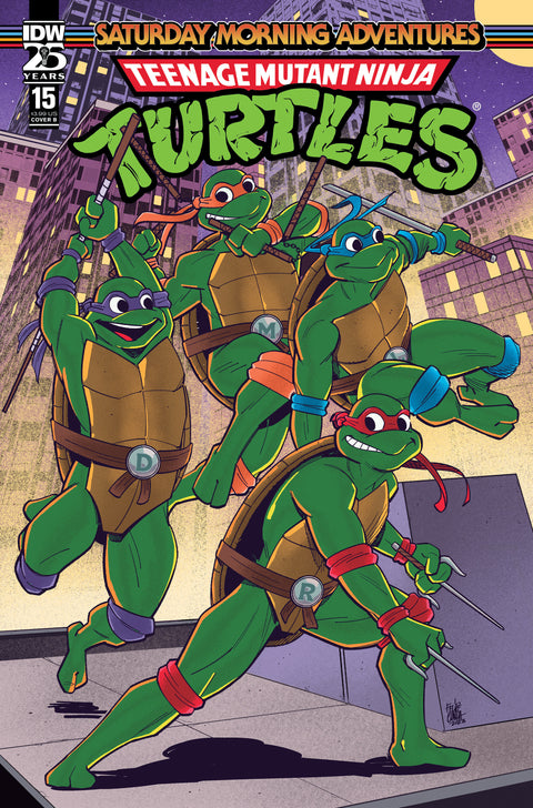 Teenage Mutant Ninja Turtles: Saturday Morning Adventures #15 Variant B (Cunha) IDW Publishing Erik Burnham Dan Schoening Felipe Cunha
