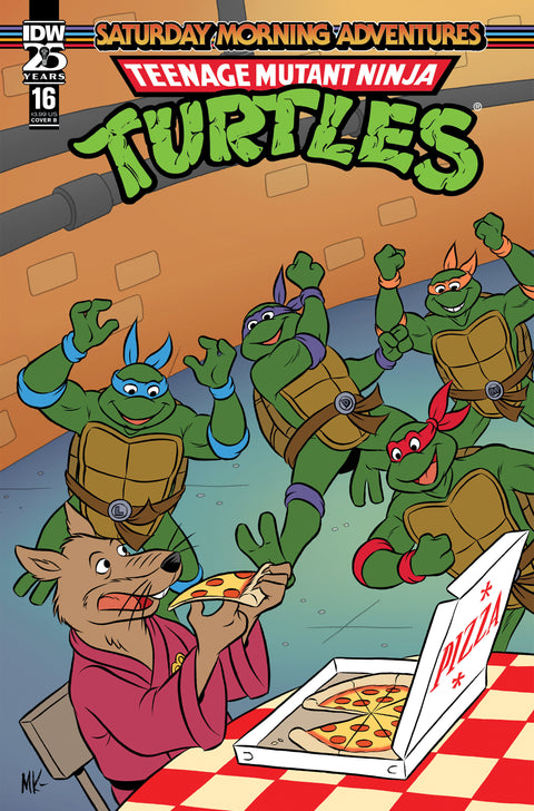 Teenage Mutant Ninja Turtles: Saturday Morning Adventures #16 Variant B (Kazaleh) IDW Publishing Erik Burnham Dan Schoening Michael Kazaleh