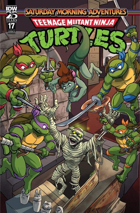 Teenage Mutant Ninja Turtles: Saturday Morning Adventures #17 Cover A (Myer) IDW Publishing Erik Burnham Sarah Myer Sarah Myer