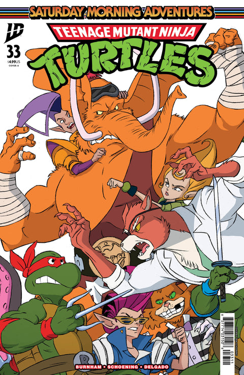 Teenage Mutant Ninja Turtles: Saturday Morning Adventures #33 Cover A (Schoening Connecting Cover Set) IDW Publishing Erik Burnham Dan Schoening Dan Schoening