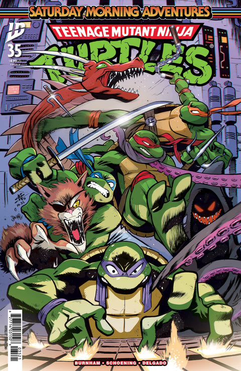 Teenage Mutant Ninja Turtles: Saturday Morning Adventures #35 Variant B (Neo) IDW Publishing Erik Burnham Dan Schoening Edison Neo