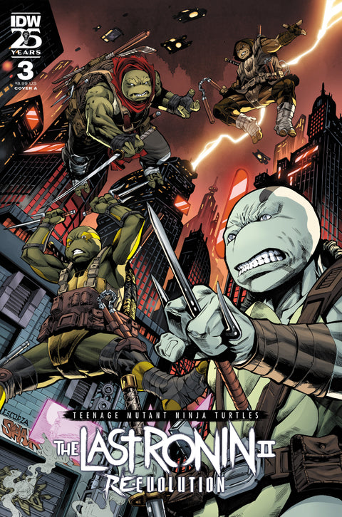 Teenage Mutant Ninja Turtles: The Last Ronin II--Re-Evolution #3 Cover A (Escorzas) IDW Publishing Kevin Eastman Ben Bishop Escorza Brothers
