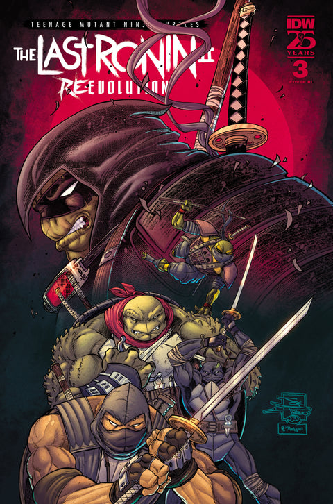 Teenage Mutant Ninja Turtles: The Last Ronin II—Re-Evolution #3 Variant RI (50) (Prado) 1:50 IDW Publishing Kevin Eastman Ben Bishop Joe Prado