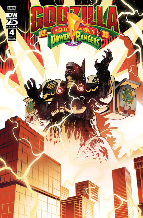 Godzilla Vs. The Mighty Morphin Power Rangers II #4 Cover A (Rivas) IDW Publishing Cullen Bunn Baldemar Rivas Baldemar Rivas