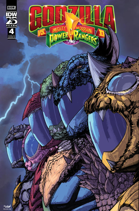 Godzilla Vs. The Mighty Morphin Power Rangers II #4 Variant B (Sanchez) IDW Publishing Cullen Bunn Baldemar Rivas Alex Sanchez