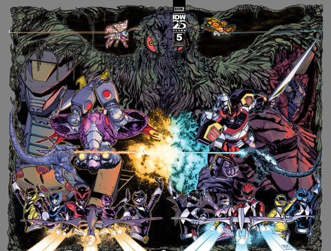Godzilla Vs. The Mighty Morphin Power Rangers II #5 Variant B (Sanchez) IDW Publishing Cullen Bunn Baldemar Rivas Alex Sanchez