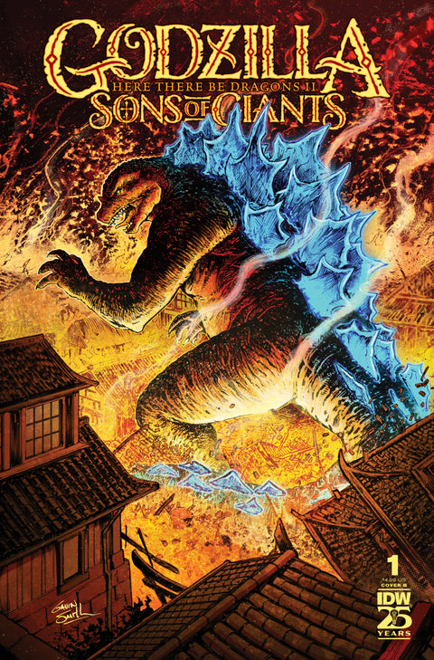 Godzilla: Here There Be Dragons II--Sons of Giants #1 Variant B (Smith) IDW Publishing Frank Tieri Inaki Miranda Gavin Smith