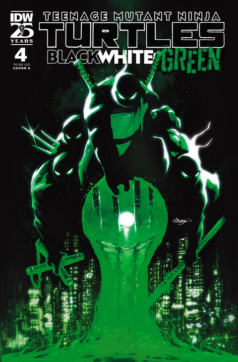 Teenage Mutant Ninja Turtles: Black, White, and Green #4 Cover A (Gleason) IDW Publishing Jeremy Holt Sebastian Piriz Pat Gleason