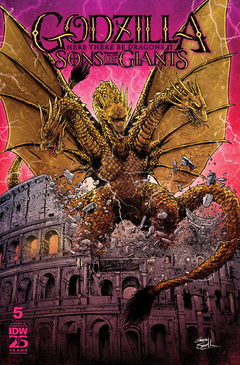 Godzilla: Here There Be Dragons II—Sons of Giants #5 Variant B (Smith) IDW Publishing Frank Tieri Inaki Miranda Gavin Smith