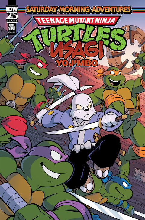 Teenage Mutant Ninja Turtles/Usagi Yojimbo: Saturday Morning Adventures Cover A (Lawrence) IDW Publishing Erik Burnham Jack Lawrence Jack Lawrence