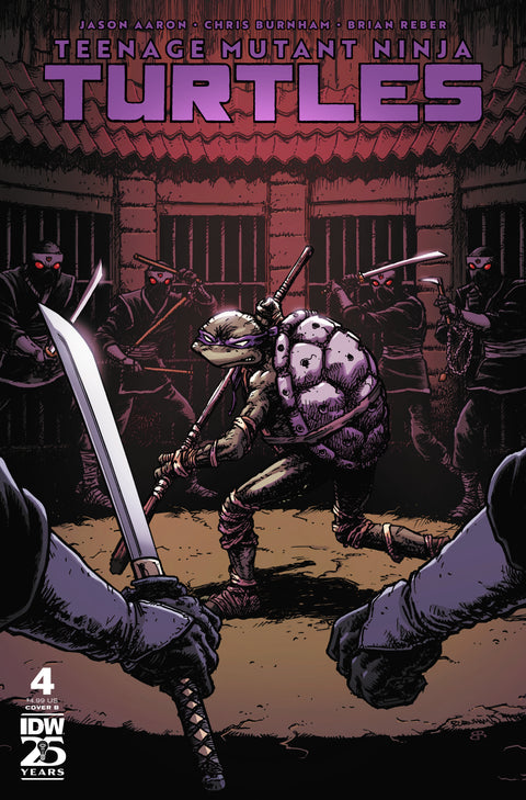 Teenage Mutant Ninja Turtles (2024) #4 Variant B (Burnham) IDW Publishing Jason Aaron Chris Burnham Chris Burnham