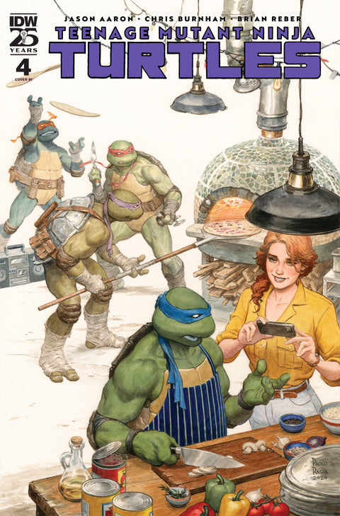 Teenage Mutant Ninja Turtles (2024) #4 Variant RI (100) (Rivera) 1:100 IDW Publishing Jason Aaron Chris Burnham Paolo Rivera