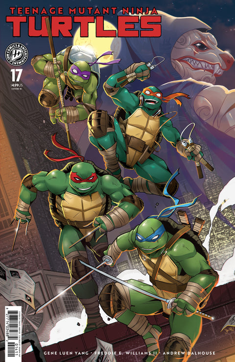 Teenage Mutant Ninja Turtles #17 Variant RI (25) (Mercer) 1:25 IDW Publishing Gene Luen Yang Freddie E. Williams II Travis Mercer