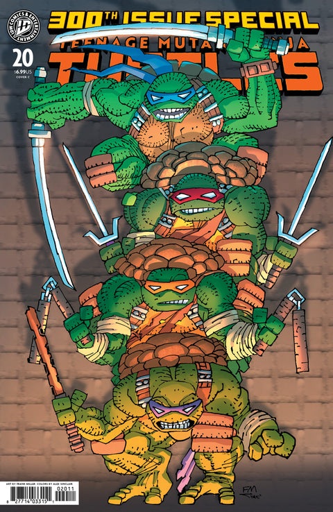 Teenage Mutant Ninja Turtles #20: 300th Issue Special Variant C (Miller) IDW Publishing Various Various Frank Miller