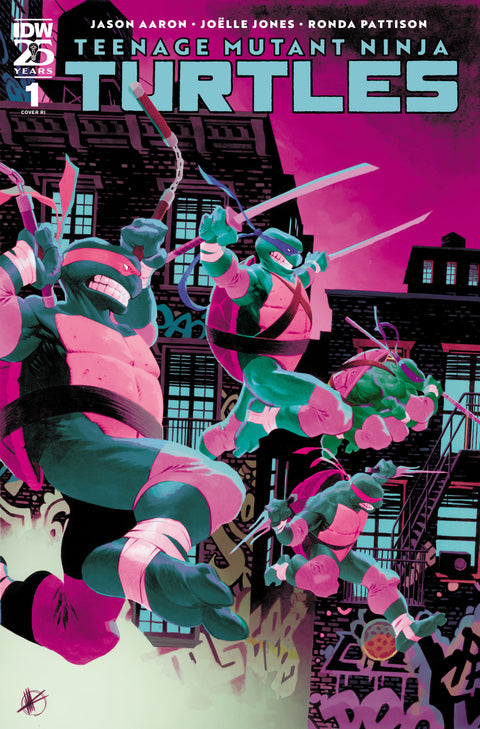 Teenage Mutant Ninja Turtles (2024) #1 Variant RI (250) (Scalera) 1:250 IDW Publishing Jason Aaron Joelle Jones Matteo Scalera