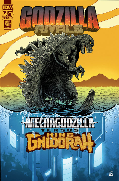 Godzilla Rivals: Mechagodzilla Vs. King Ghidorah Variant RI (10) (Mason) 1:10 IDW Publishing Tom Waltz Casey Maloney Justin Mason