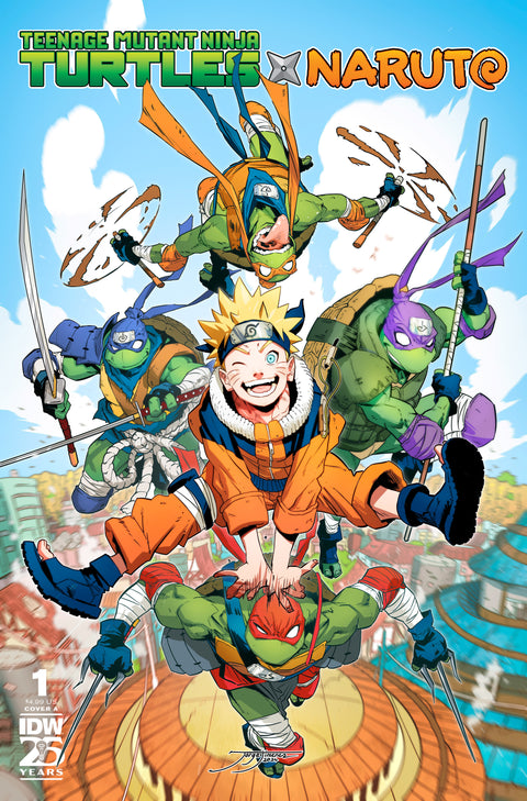 Teenage Mutant Ninja Turtles x Naruto #1 Cover A (Jiménez) IDW Publishing Caleb Goellner Hendry Prasetya Jorge Jiménez