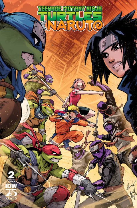 Teenage Mutant Ninja Turtles x Naruto #2 Variant B (Prasetya) IDW Publishing Caleb Goellner Hendry Prasetya Hendry Prasetya