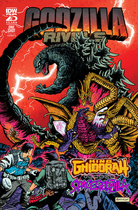 Godzilla Rivals: King Ghidorah Vs. SpaceGodzilla Cover A (Catalan) IDW Publishing Dave Baker Kevin Anthony Catalan Kevin Anthony Catalan