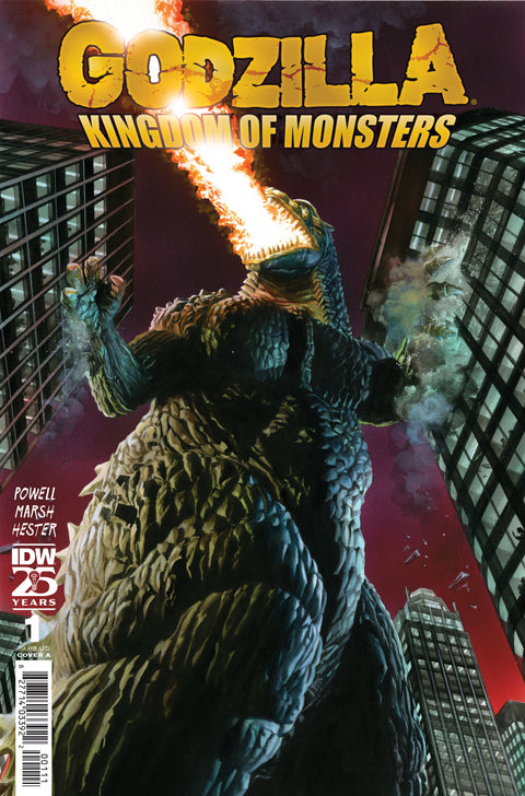 Godzilla 70th Anniversary Foil Classics: Godzilla Kingdom of Monsters #1 Cover A (Ross) IDW Publishing Tracy Marsh Phil Hester Alex Ross