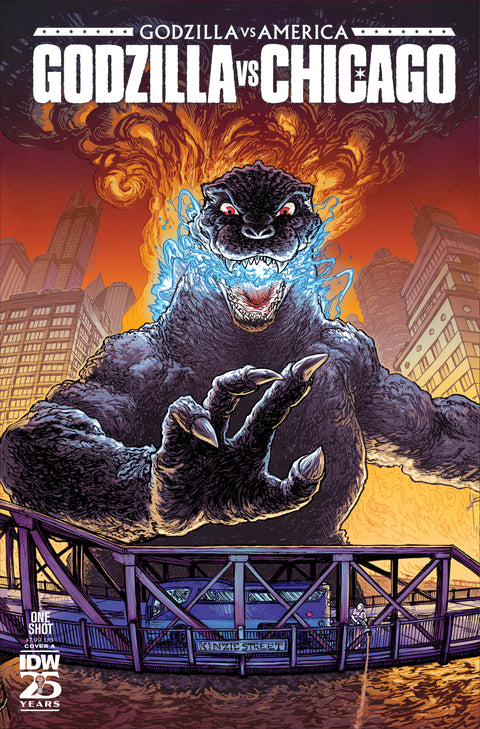 Godzilla Vs. America: Chicago Cover A (Browne) IDW Publishing Various Various Ryan Browne