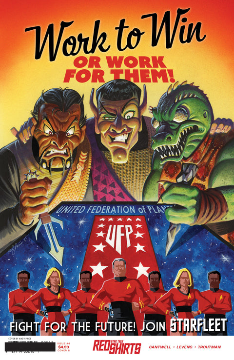 Star Trek: Red Shirts 4 Comic Andy Price Federation Recruitment Variant IDW Publishing 2025