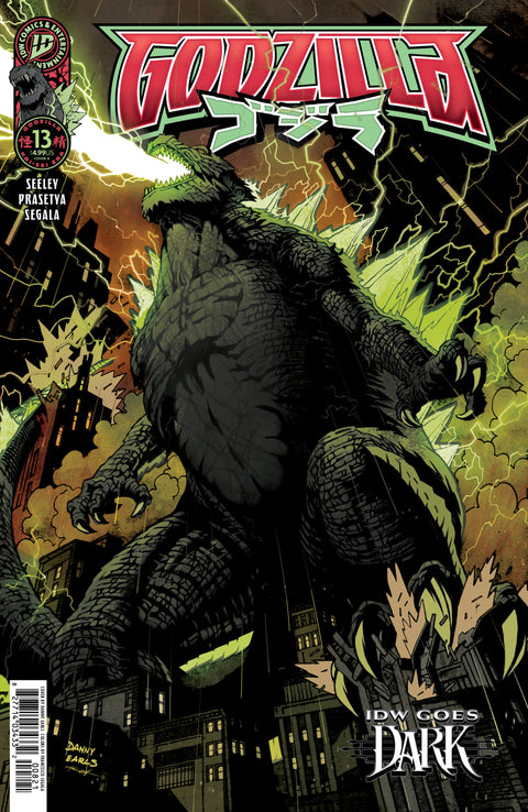 Godzilla [Kai-Sei Era] #13 Variant D (Earls IDW Goes Dark Variant) IDW Publishing Tim Seeley Hendry Prasetya Danny Earls